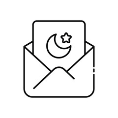 Invitation icon vector stock illustration