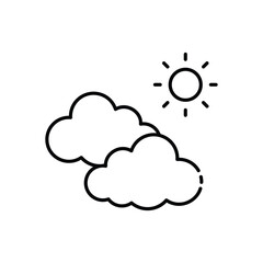 Sky icon vector stock illustration