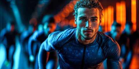 Dynamic Athlete Training with Advanced Fitness Analytics in Modern Sports Facility