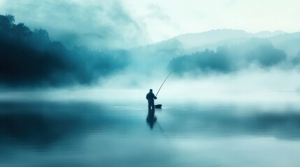 Serene Moments by the Lakeside at Dusk