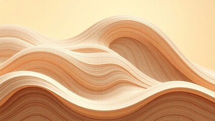Abstract wooden wave texture design, with a detailed natural grain pattern.