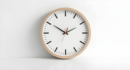 wall clock isolated on white