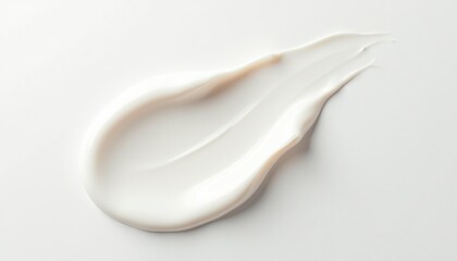 Elegant White Cream Texture for Skincare