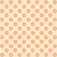 Playful circle pattern with peach fuzz, great for wallpaper, textiles, and backgrounds. High quality vector design