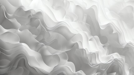 Fototapeta premium Soft and smooth white waves. The image is clean and simple, with a focus on the beauty of the waves.