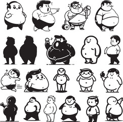 boy cartoon kids vector silhouette illustration logo art