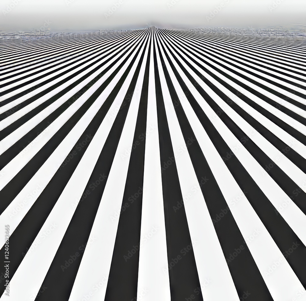 Poster halftone horizontal speed line abstract pattern. halftone illusion