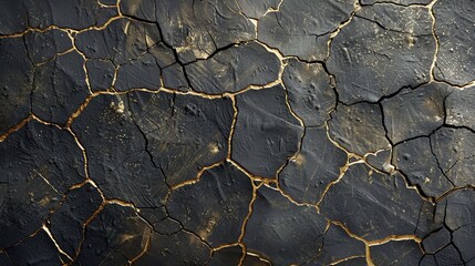 Black and gold cracked Ø§Ù„Ø£Ø±Ø¶ÙŠØ©. The perfect backdrop for your next project.