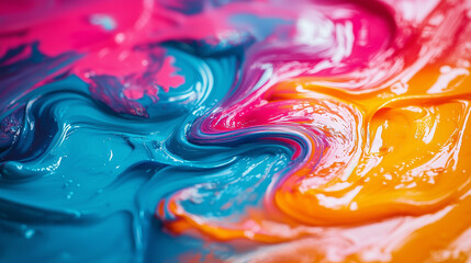 Abstract Swirling Paint Texture: Vibrant Color Background for Design