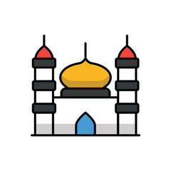 Mosque  icon vector stock illustration