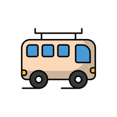 Road Travel icon vector stock illustration