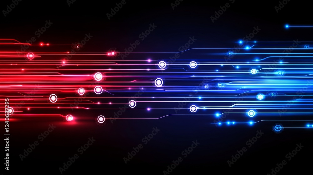 Aufkleber technological abstraction lightspeed data streaming background
