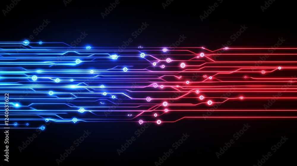 Aufkleber technological abstraction lightspeed data streaming background