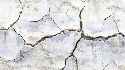 Obraz premium Detailed View of a Weathered, Cracked Concrete Wall; A Stunning Architectural Texture