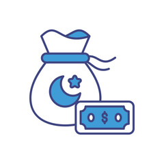 Zakat icon vector stock illustration