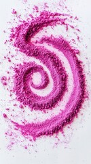 Stunning Purple Powder Spiral Design: A Captivating Abstract Art Piece