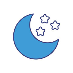 Eid Moon icon vector stock illustration