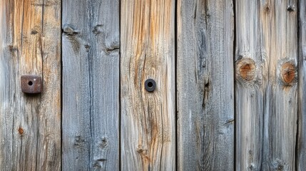Naklejka premium Timeless Rustic Wooden Wall Paneling: A Detailed View of Weathered Wood Textures