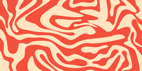 Psychedelic y2k wave background. Retro fun print bright psychedelic. Y2K marble wave wallpaper. Vector illustration