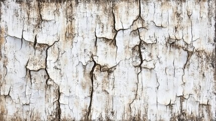 Obraz premium Stunning Cracked White Paint Texture on an Aged Building Facade