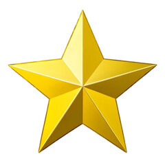 Obraz premium gold star isolated on transparent background