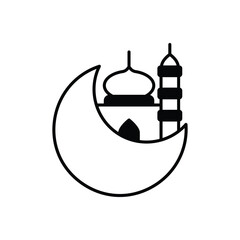 Ramadan Decor icon vector stock illustration