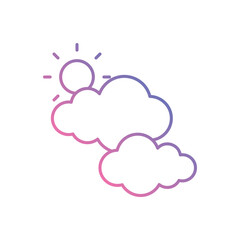 Sky icon vector stock illustration