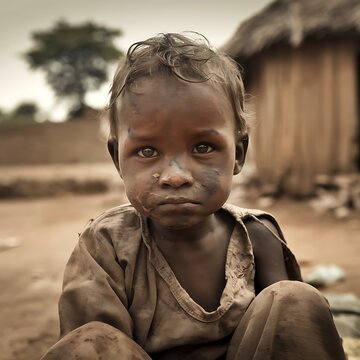 Poor African kid