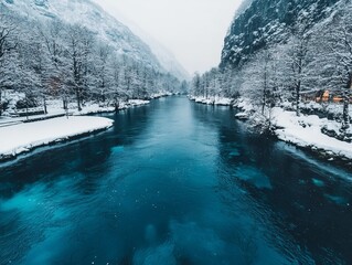 winter in the mountains