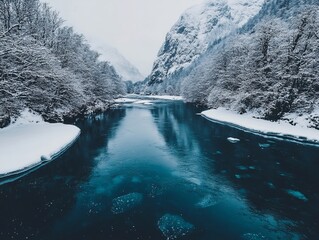 winter in the mountains