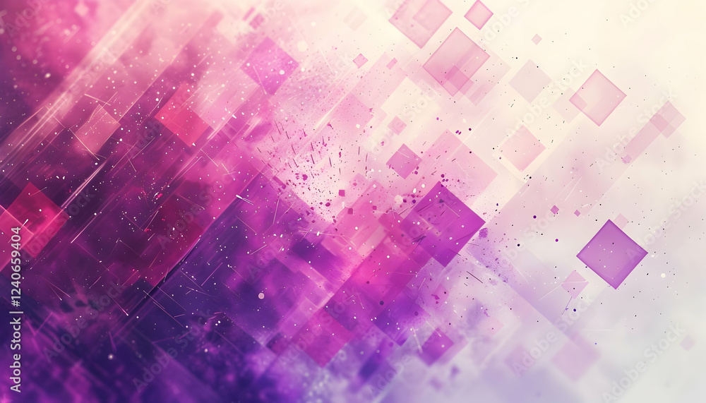 Poster abstract digital background with colorful geometric shapes and gradients, ideal for design projects