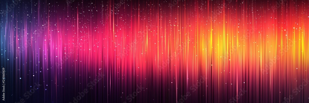 Poster horizontal lines in a gradient of colors on a separate background