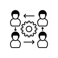 Workflow vector icon