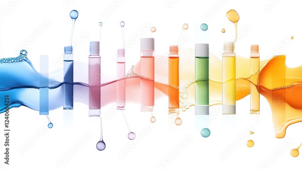 Poster a colorful timeline chart showing advancements in non-invasive skin tightening procedures