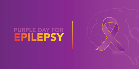 Epilepsy awareness day occurs each year on March 26th aims to increase the public's knowledge of a neurological condition affecting nearly fifty million people worldwide. Also known as Purple Day.