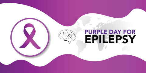 Epilepsy awareness day occurs each year on March 26th aims to increase the public's knowledge of a neurological condition affecting nearly fifty million people worldwide. Also known as Purple Day.
