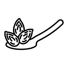 Organic Almonds.line