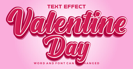 Valentine day editable text effect