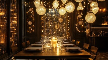 Glistening and elegant glitter lights with a nostalgic vintage atmosphere