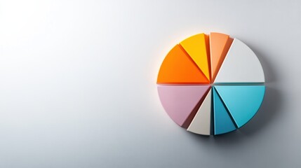 A vibrant pie chart comparing consumer preferences for gloss, matte, and satin finishes