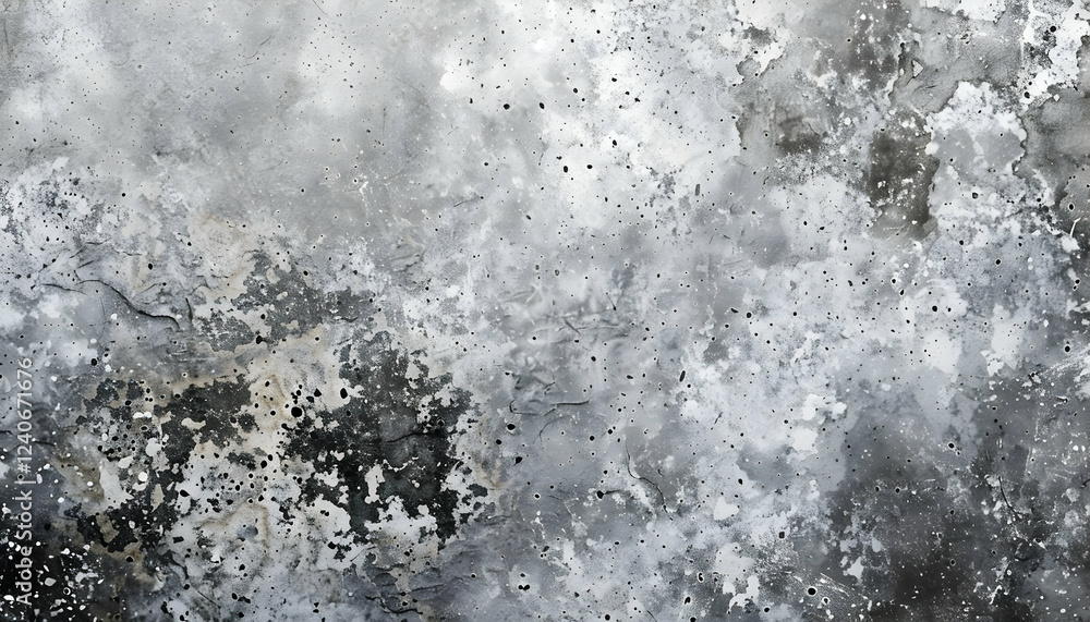 Poster abstract texture of weathered concrete surface with gray tones and subtle patterns