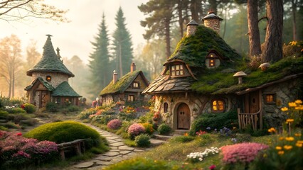 Obraz premium Beautiful Fairy Tale House