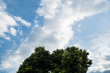 blue sky with clouds