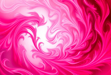 Abstract pink background with floral weaves 
