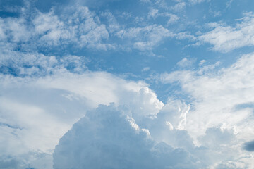 blue sky with clouds