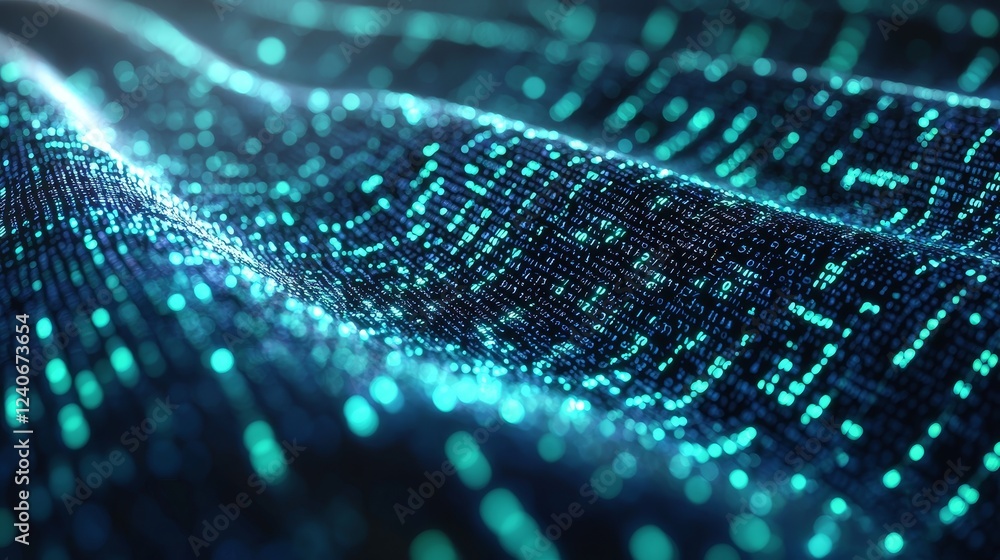 Poster a stock image showing a digital technology texture background