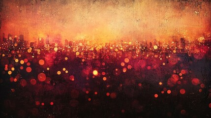 Warm and nostalgic vintage glitter lights background with gentle sparkle and glow