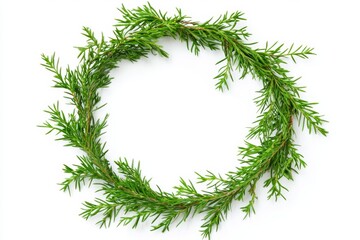Fresh Green Wreath of Branches