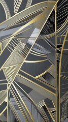 Stunning Art Deco Inspired Architectural Design with Gold Accents