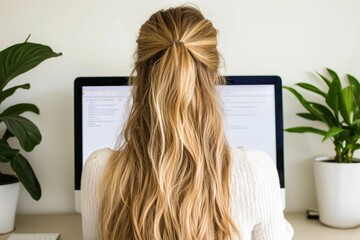 An individual exploring job listings on their computer, quietly quitting, and planning a career transition.